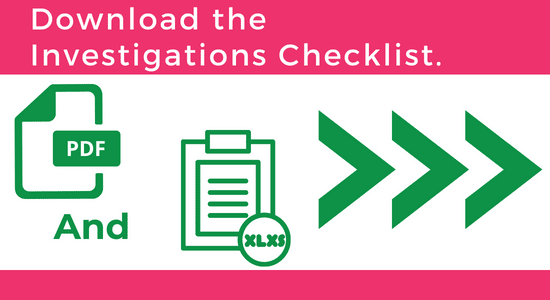 Investigations Checklist