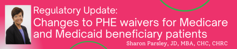 Changes to PHE waivers for Medicare and Medicaid beneficiary patients YouCompli