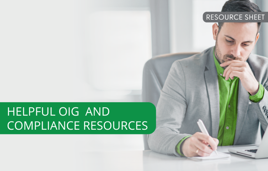 OIG AND COMPLIANCE RESOURCES